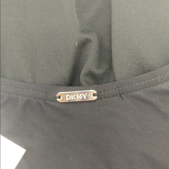 DKNY Bandeau Ruffle Front One-Piece Swimsuit 10 - Picture 5 of 7